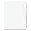 Preprinted Legal Exhibit Side Tab Index Dividers, Avery Style, 25-tab, 51 To 75, 11 X 8.5, White, 1 Set, (1332)