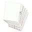 Preprinted Legal Exhibit Side Tab Index Dividers, Avery Style, 25-tab, 76 To 100, 11 X 8.5, White, 1 Set, (1333)