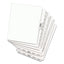 Preprinted Legal Exhibit Side Tab Index Dividers, Avery Style, 25-tab, 101 To 125, 11 X 8.5, White, 1 Set, (1334)