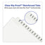 Preprinted Legal Exhibit Side Tab Index Dividers, Avery Style, 25-tab, 226 To 250, 11 X 8.5, White, 1 Set, (1339)