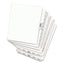 Preprinted Legal Exhibit Side Tab Index Dividers, Avery Style, 26-tab, Exhibit A To Exhibit Z, 11 X 8.5, White, 1 Set, (1370)