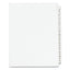 Preprinted Legal Exhibit Side Tab Index Dividers, Avery Style, 26-tab, A To Z, 11 X 8.5, White, 1 Set, (1400)