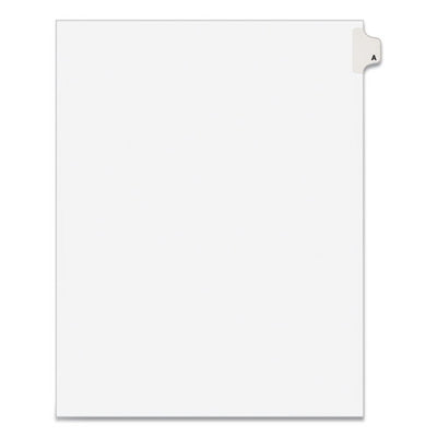 Preprinted Legal Exhibit Side Tab Index Dividers, Avery Style, 26-tab, A, 11 X 8.5, White, 25/pack, (1401)