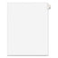 Preprinted Legal Exhibit Side Tab Index Dividers, Avery Style, 26-tab, A, 11 X 8.5, White, 25/pack, (1401)