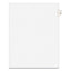 Preprinted Legal Exhibit Side Tab Index Dividers, Avery Style, 26-tab, C, 11 X 8.5, White, 25/pack, (1403)