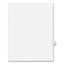 Preprinted Legal Exhibit Side Tab Index Dividers, Avery Style, 26-tab, S, 11 X 8.5, White, 25/pack, (1419)