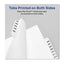 Preprinted Legal Exhibit Side Tab Index Dividers, Avery Style, 25-tab, 1 To 25, 14 X 8.5, White, 1 Set, (1430)