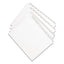 Preprinted Legal Exhibit Side Tab Index Dividers, Allstate Style, 26-tab, A To Z, 11 X 8.5, White, 1 Set, (1700)