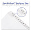 Preprinted Legal Exhibit Side Tab Index Dividers, Allstate Style, 25-tab, 126 To 150, 11 X 8.5, White, 1 Set, (1706)