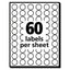 Handwrite Only Self-adhesive Removable Round Color-coding Labels, 0.5" Dia, Neon Red, 60/sheet, 14 Sheets/pack, (5051)