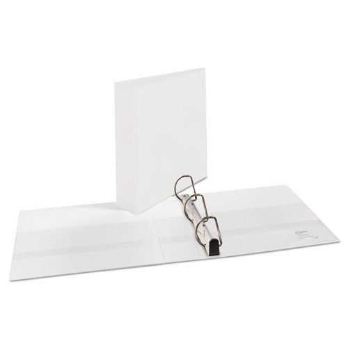 Heavy-duty Non Stick View Binder With Durahinge And Slant Rings, 3 Rings, 2" Capacity, 11 X 8.5, White, (5504)