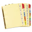 Insertable Big Tab Dividers, 8-tab, Double-sided Gold Edge Reinforcing, 11 X 8.5, Buff, Clear Tabs, 24 Sets