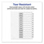 Customizable Toc Ready Index Black And White Dividers, 12-tab, Jan. To Dec., 11 X 8.5, 1 Set