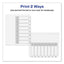 Customizable Toc Ready Index Black And White Dividers, 8-tab, 1 To 8, 11 X 8.5, 1 Set
