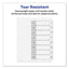 Customizable Toc Ready Index Black And White Dividers, 8-tab, 1 To 8, 11 X 8.5, 1 Set
