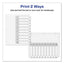 Customizable Toc Ready Index Black And White Dividers, 10-tab, 1 To 10, 11 X 8.5, 1 Set