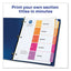 Customizable Toc Ready Index Multicolor Tab Dividers, Uncollated, 5-tab, 1 To 5, 11 X 8.5, White, 24 Sets