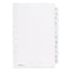 Preprinted Tab Dividers, 12-tab, A To Z, 8.5 X 5.5, White, 1 Set