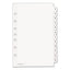 Preprinted Tab Dividers, 12-tab, Jan. To Dec., 8.5 X 5.5, White, 1 Set