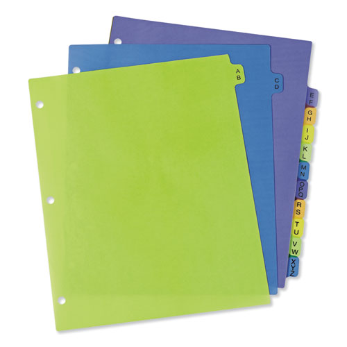 Durable Preprinted Plastic Tab Dividers, 12-tab, Jan. To Dec., 11 X 8.5, Assorted, 1 Set