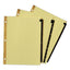 Preprinted Black Leather Tab Dividers W/gold Reinforced Edge, 25-tab, A To Z, 11 X 8.5, Buff, 1 Set