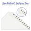 Preprinted Legal Exhibit Side Tab Index Dividers, Avery Style, 26-tab, 26 To 50, 11 X 8.5, White, 1 Set