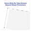 Print And Apply Index Maker Clear Label Dividers, Extra Wide Tab, 5-tab, White Tabs, 11.25 X 9.25, White, 5 Sets