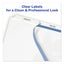 Print And Apply Index Maker Clear Label Unpunched Dividers, 3-tab, 11 X 8.5, White, 25 Sets