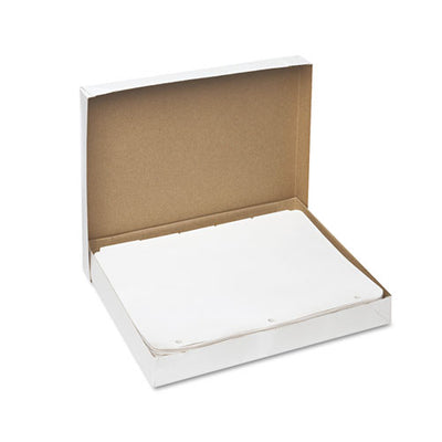 Write And Erase Plain-tab Paper Dividers, 5-tab, 11 X 8.5, White, 36 Sets
