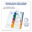 Customizable Table Of Contents Ready Index Dividers With Multicolor Tabs, 5-tab, 1 To 5, 11 X 8.5, Translucent, 1 Set