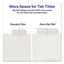 Insertable Big Tab Plastic Dividers, 8-tab, 11 X 8.5, Clear, 1 Set