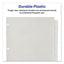 Insertable Big Tab Plastic Dividers, 8-tab, 11 X 8.5, Clear, 1 Set