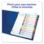 Customizable Toc Ready Index Multicolor Tab Dividers, 12-tab, 1 To 12, 11 X 8.5, White, Contemporary Color Tabs, 1 Set