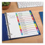 Customizable Toc Ready Index Multicolor Tab Dividers, 12-tab, 1 To 12, 11 X 8.5, White, Contemporary Color Tabs, 1 Set