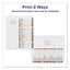Customizable Toc Ready Index Multicolor Tab Dividers, 26-tab, A To Z, 11 X 8.5, White, Contemporary Color Tabs, 1 Set