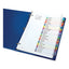 Customizable Toc Ready Index Multicolor Tab Dividers, 26-tab, A To Z, 11 X 8.5, White, Contemporary Color Tabs, 1 Set