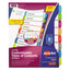 Customizable Toc Ready Index Multicolor Tab Dividers, 15-tab, 1 To 15, 11 X 8.5, White, Contemporary Color Tabs, 1 Set