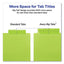 Insertable Big Tab Plastic Dividers, 8-tab, 11 X 8.5, Assorted, 1 Set