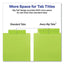 Insertable Big Tab Plastic 2-pocket Dividers, 8-tab, 11.13 X 9.25, Assorted, 1 Set