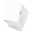 Preprinted Legal Exhibit Side Tab Index Dividers, Avery Style, 10-tab, 2, 11 X 8.5, White, 25/pack