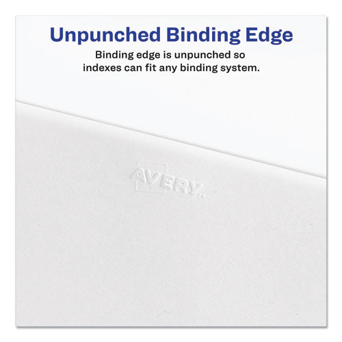 Preprinted Legal Exhibit Side Tab Index Dividers, Avery Style, 10-tab, 3, 11 X 8.5, White, 25/pack