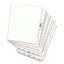 Preprinted Legal Exhibit Side Tab Index Dividers, Avery Style, 10-tab, 8, 11 X 8.5, White, 25/pack