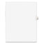 Preprinted Legal Exhibit Side Tab Index Dividers, Avery Style, 10-tab, 10, 11 X 8.5, White, 25/pack