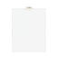 Avery-style Preprinted Legal Bottom Tab Divider, 26-tab, Exhibit C, 11 X 8.5, White, 25/pk