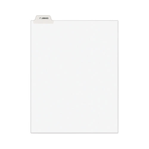 Avery-style Preprinted Legal Bottom Tab Divider, 26-tab, Exhibit J, 11 X 8.5, White, 25/pk