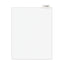 Avery-style Preprinted Legal Bottom Tab Divider, 26-tab, Exhibit K, 11 X 8.5, White, 25/pk