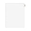 Avery-style Preprinted Legal Bottom Tab Divider, 26-tab, Exhibit K, 11 X 8.5, White, 25/pk