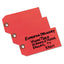 Unstrung Shipping Tags, 11.5 Pt.stock, 4.75 X 2.38, Red, 1,000/box