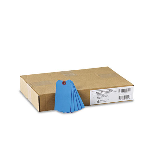 Unstrung Shipping Tags, 11.5 Pt Stock, 4.75 X 2.38, Blue, 1,000/box