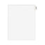 Avery-style Preprinted Legal Bottom Tab Dividers, 26-tab, Exhibit U, 11 X 8.5, White, 25/pack
